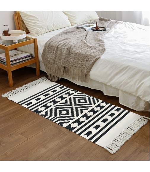 Christmas Moroccan Modern Carpets And Rugs Home Living Room Decorative Large Rugs Custom Cotton Woven Printed Area Rugs 