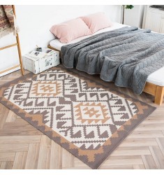 Nordic Floor Mat Wavy Pattern Tapestry Door Mats Living Room Decor Rugs Adult Modern Rectangle Washable Geometric 1pc/poly Bag 