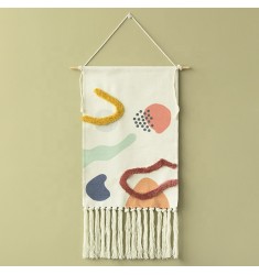 Custom Boho Home Wall Decor Printed Handmade Hanging Bohemian Modern Room Cotton Woven Tufted Tapestry Wall Hanging 