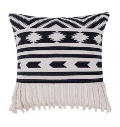 Modern Style Custom Geometric Pillowcase Printed Sofa Cushion Cover With Tassels For Home Sofa Decoration 