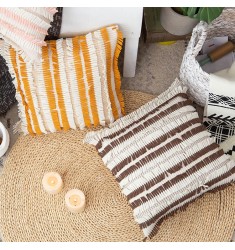Hot Selling Vintage African Boho Cushion Cover Indoor Outdoor Decoration Handmade Throw Pillow Covers Cotton Woven Pillow Case 