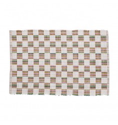 New Promotional Gift Items Dinning Table Decor High Quality Cotton Woven Placemat Plaid Dining Table Mat 