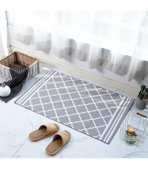 2022 New Arrival Geometry Design Washable Floor Mat Custom China Carpet Floor Mats For Bathroom Living Room 