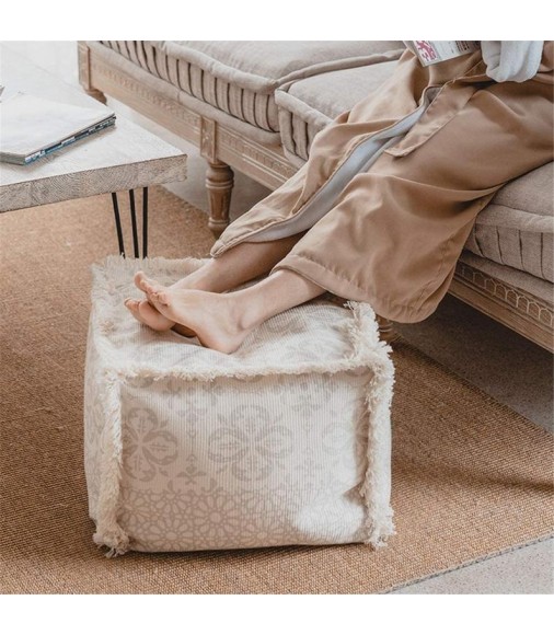 Amazon Hot Selling Boho Nordic Moroccan Outdoor Pouf Chair Ottoman For Living Room Foot Relax Foot Stool Pouf Stool Ottoman 