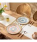 New Boho Chic Luxury Dining Table Decor Round Woven Placemat With Natural Water Hyacinth Edge 