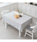 MOCOFO Waterproof Plaid Tablecloth - Odorless Table Cover for Kitchen Dining