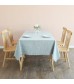 MOCOFO Scalloped Edge Tablecloth - Solid Color Rectangle Table Cover for Dining