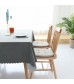 MOCOFO Scalloped Edge Tablecloth - Solid Color Rectangle Table Cover for Dining