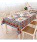 MOCOFO Bohemian Stripe Tablecloth - Colorful Rectangle Table Cover for Dining