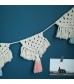 MOCOFO Boho Macrame Garland Wall Hanging Banner with Colorful Tassels - Handmade Woven Cotton Rope Decoration for Nursery, Party, Home Decor