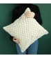Boho Macrame Throw Pillow Cover - Handmade Knotted Decorative Cushion Case for Sofa, Bed, Living Room - MOCOFO