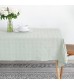 MOCOFO Elegant White Textured Tablecloth - Jacquard Pattern Table Cover for Dining & Special Occasions