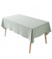MOCOFO Elegant White Textured Tablecloth - Jacquard Pattern Table Cover for Dining & Special Occasions