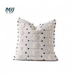 MOCOFO Boho Tassel Throw Pillow Cover - Textured Decorative Lumbar Cushion Cover for Sofa & Bed