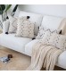 MOCOFO Boho Tassel Throw Pillow Cover - Textured Decorative Lumbar Cushion Cover for Sofa & Bed