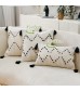 MOCOFO Boho Tassel Throw Pillow Cover - Textured Decorative Lumbar Cushion Cover for Sofa & Bed
