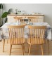 MOCOFO Modern Grey Tie-Dye Tablecloth - Unique Pattern Table Cover for Dining & Decor