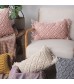Boho Macrame Fringe Throw Pillow Cover - Handmade Knotted Decorative Cushion Case for Sofa, Bed, Living Room - MOCOFO