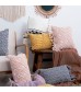 Boho Macrame Fringe Throw Pillow Cover - Handmade Knotted Decorative Cushion Case for Sofa, Bed, Living Room - MOCOFO