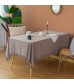 MOCOFO Solid Mustard Yellow Tablecloth with Ruffles - Elegant Table Cover for Dining & Parties