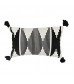 MOCOFO Black and White Geometric Lumbar Pillow Cover - Modern Decorative Cushion with Tassels