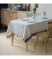 MOCOFO Floral Print Tablecloth - Elegant Botanical Pattern Table Cover for Dining & Kitchen Decor