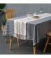 MOCOFO Modern Farmhouse Table Runner - Embroidered Linen Blend Runner with Tassels for Dining Table Decor