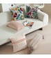 MOCOFO Embroidered Cushion Cover, Floral Pillow Case, 45x45cm, Modern Home Decor