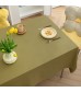 MOCOFO Solid Cream White Tablecloth - Elegant Plain Table Cover for Dining & Minimalist Decor