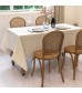 MOCOFO Elegant Damask Tablecloth - White Jacquard Table Cover for Dining, Kitchen, Parties - Durable & Stylish
