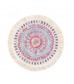 MOCOFO Round Bohemian Placemat with Fringe - Colorful Woven Table Mat