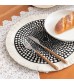 MOCOFO Round Woven Placemat with Tassels - Boho Dining Table Decor