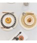 MOCOFO Round Woven Placemat with Tassels - Boho Dining Table Decor