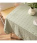 MOCOFO Sage Green Textured Tablecloth - Soft Cotton Blend Table Cover for Dining & Everyday Use