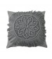 MOCOFO Macrame Throw Pillow Cover, Boho Decorative Cushion Sham with Fringe Accents