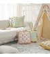 Embroidered Square Throw Pillow Cover with Tassels - Boho Decorative Cushion Case for Sofa, Bed, Living Room - MOCOFO