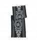 MOCOFO Black and White Floral Table Runner - Elegant Damask Pattern for Dining Table Decor