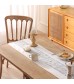 MOCOFO Vintage Print Table Runner - American Retro Linen-like Fabric for Dining & Coffee Table, Cabinet Decor