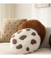 Cute Cookie Shaped Plush Pillow - Soft Round Decorative Cushion for Kids, Nursery, Playroom - MOCOFO