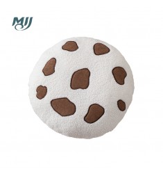 Cute Cookie Shaped Plush Pillow - Soft Round Decorative Cushion for Kids, Nursery, Playroom - MOCOFO