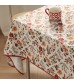 MOCOFO Retro Yellow Floral Tablecloth - Vintage Inspired Kitchen Dining Table Cover - Waterproof, Wipeable Fabric