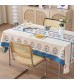 MOCOFO Bohemian Paisley Tablecloth - Moroccan Style Kitchen Dining Table Cover - Decorative, Easy Care Fabric
