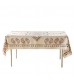 MOCOFO Bohemian Paisley Tablecloth - Moroccan Style Kitchen Dining Table Cover - Decorative, Easy Care Fabric