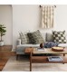 Textured Patchwork Throw Pillow Cover - Modern Woven Block Cushion Case for Sofa, Bed, Living Room - MOCOFO