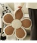 MOCOFO Flower-Shaped Chenille Throw Pillow, Novelty Accent Cushion for Playful Decor