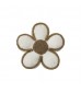 MOCOFO Flower-Shaped Chenille Throw Pillow, Novelty Accent Cushion for Playful Decor