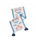 MOCOFO Floral Table Runner with Tassels - Nordic Style Linen-like Soft Fabric for Dining & Coffee Table