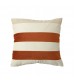MOCOFO Wide Stripe Velvet Pillow Cover, 45x45cm Flannel Cushion Case, Lumbar Support