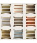 MOCOFO Velvet Striped Patchwork Cushion Cover, 45x45cm Pillow Case, Modern Home Decor