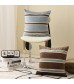 MOCOFO Velvet Striped Patchwork Cushion Cover, 45x45cm Pillow Case, Modern Home Decor